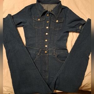 Denim Pantsuit / Coveralls - Women's Size: Medium - NEW!